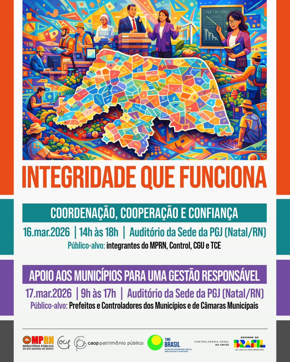 MUNICÍPIO ÍNTEGRO: MPRN E CGU REALIZAM CAPACITAÇÃO SOBRE GESTÃO MUNICIPAL NESTA SEGUNDA E TERÇA (16 E 17)