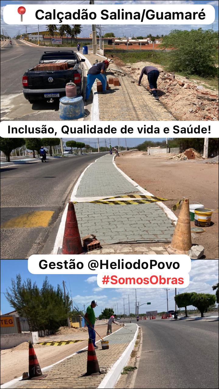 ​A recuperação do calçadão que liga Salina a Guamaré já mostra a força de uma gestão que trabalha de verdade pelo povo!