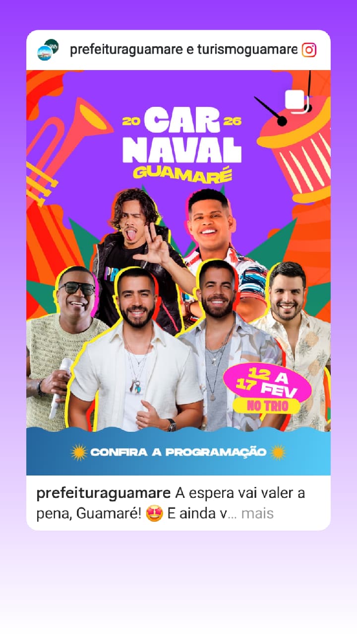 A espera vai valer a pena, Guamaré! 🤩 E ainda vem mais novidade por aí