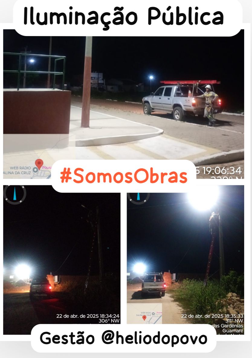 luminação pública também é um compromisso do nosso governo.  Gestão @heliodopovo