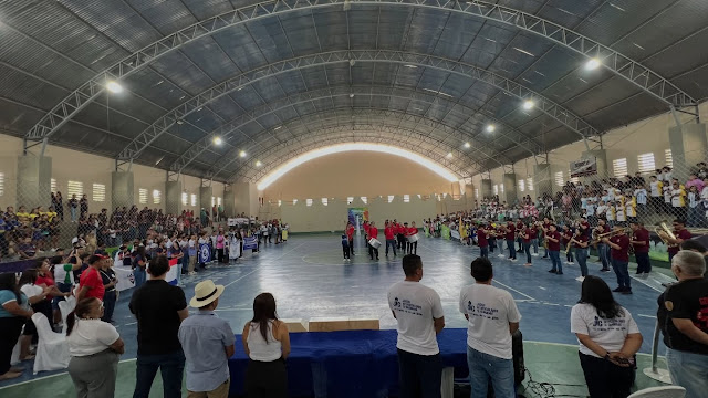 Câmara de Guamaré prestigia abertura dos I Jogos Interescolares e reforça compromisso com educação e juventude