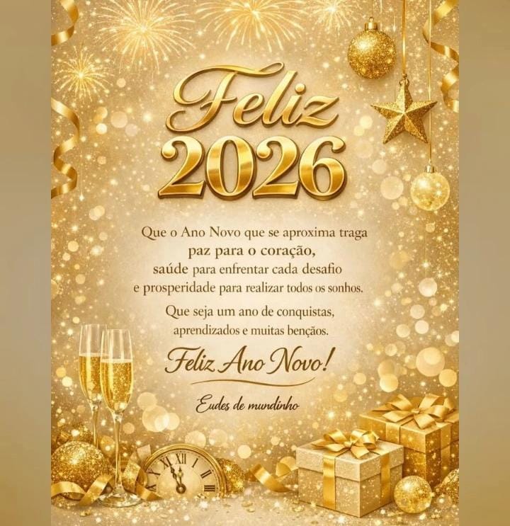 Feliz Ano Novo! Eudes de mundinho!