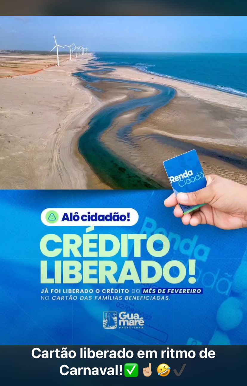 O pagamento referente ao mês de fevereiro já foi liberado para as famílias beneficiadas pelo programa.