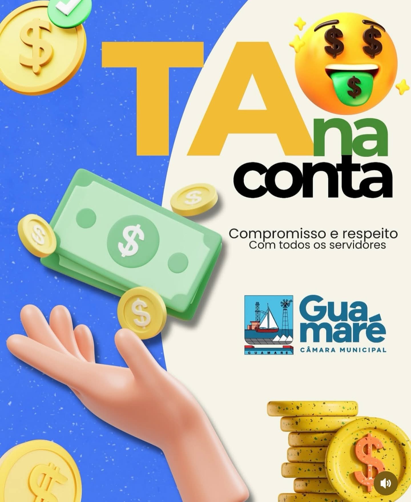 Valorização e compromisso com o servidor público-O salário deste mês de julho já foi creditado nas contas dos funcionários da Câmara Municipal de Guamaré.