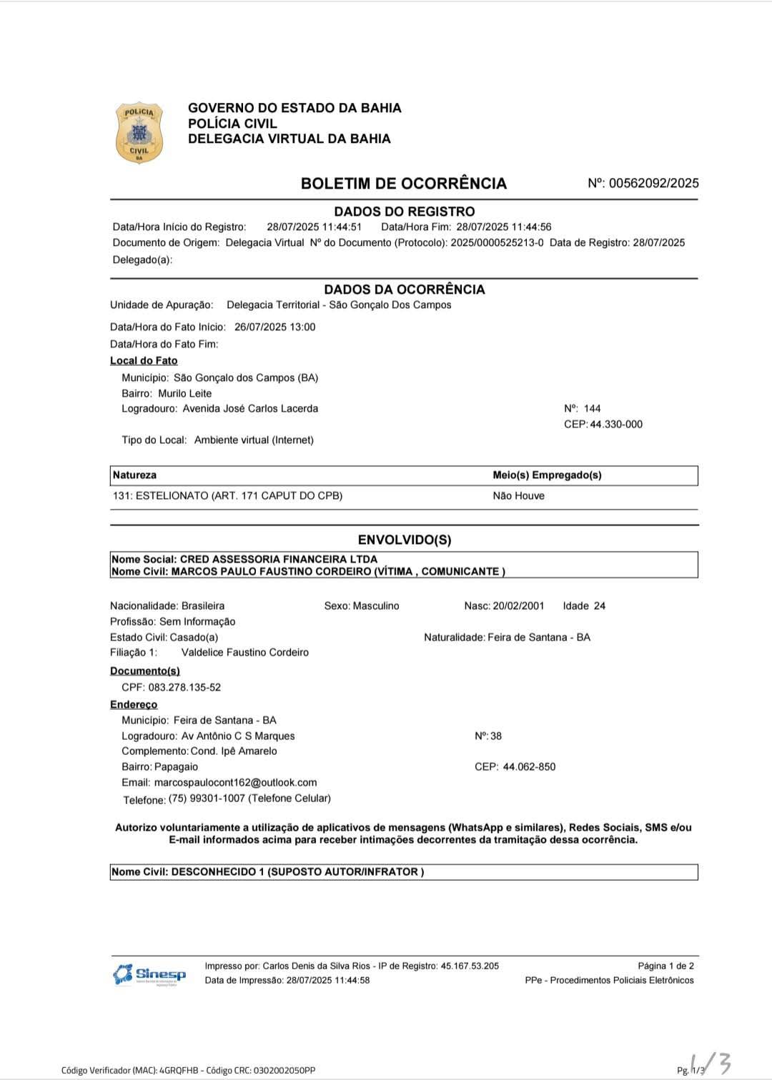 Gostaria de Informar Sobre Um Sujeito Que Está Dando Golpes em Rádios Webs e FM