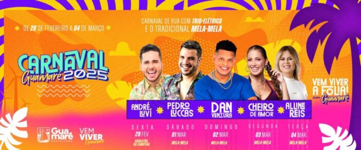 MERGULHE NO MAR DE ALEGRIA NO CARNAVAL DE GUAMARÉ