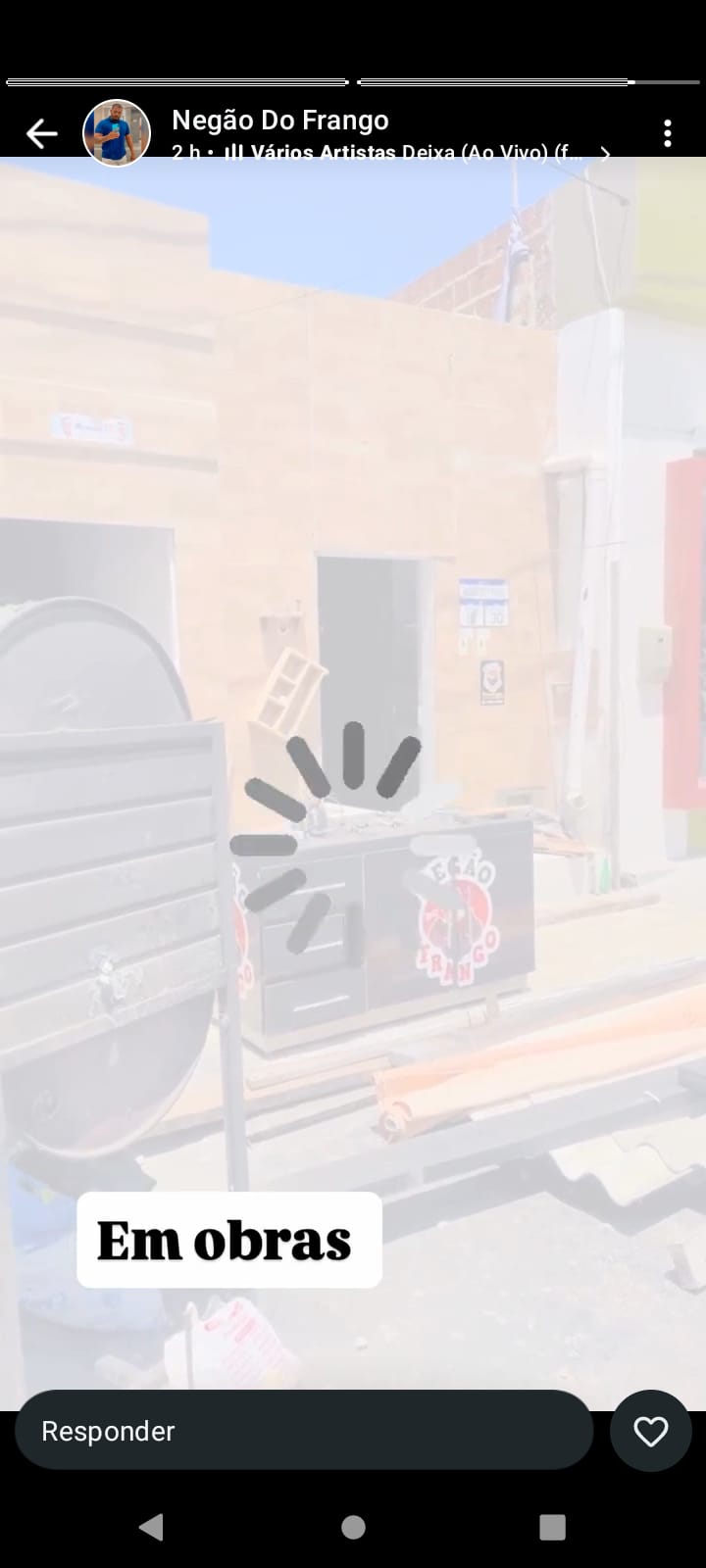 MAS UMA METIRA DA OPOSIÇAO NEGÃO TIROU AS TEDAS MOTIVO DE QUE ESTA FAZENDO REFORMA ENFRETE A CASA DELE