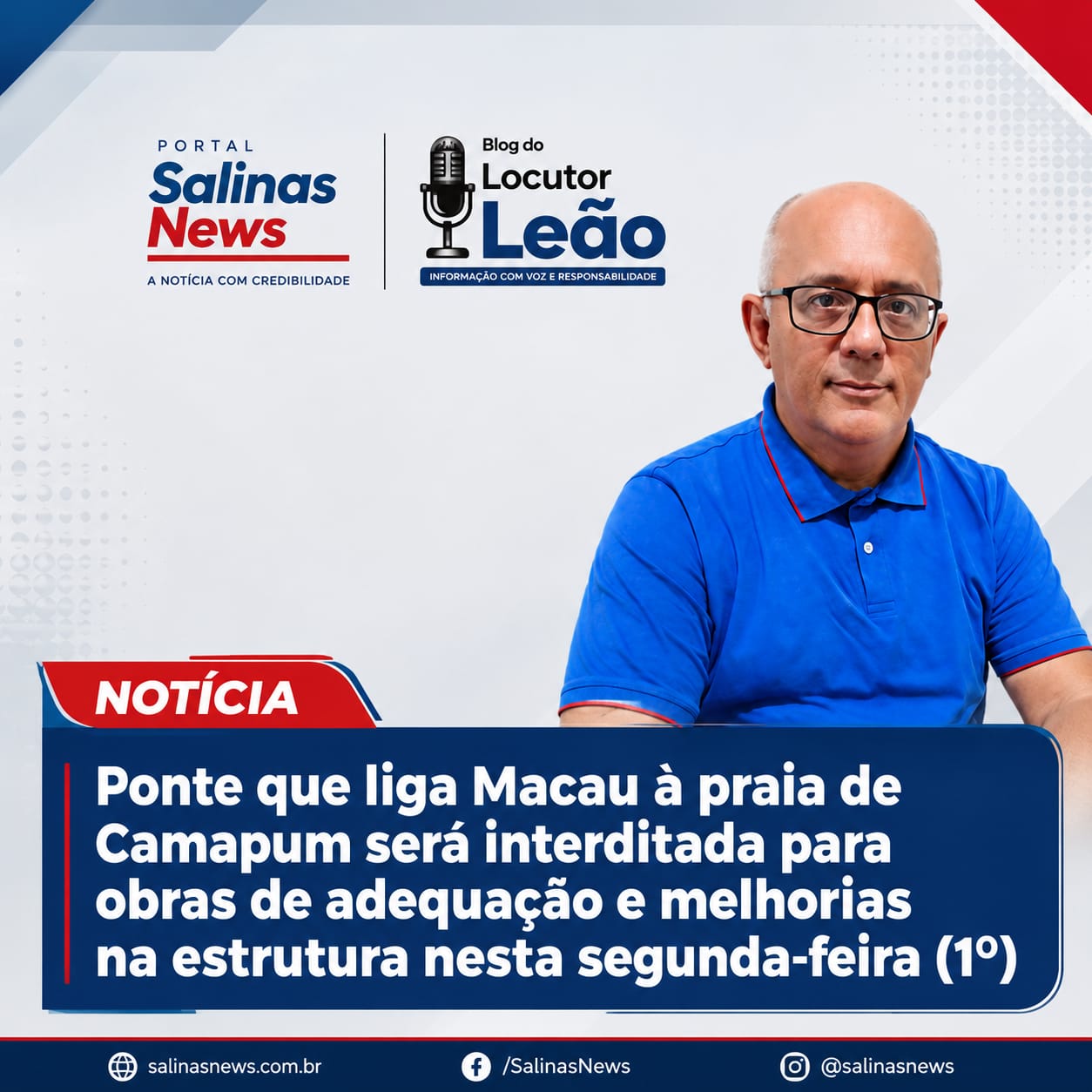 Ponte que liga Macau à praia de Camapum será interditada para obras de adequação e melhorias na estrutura nesta segunda-feira (1º)