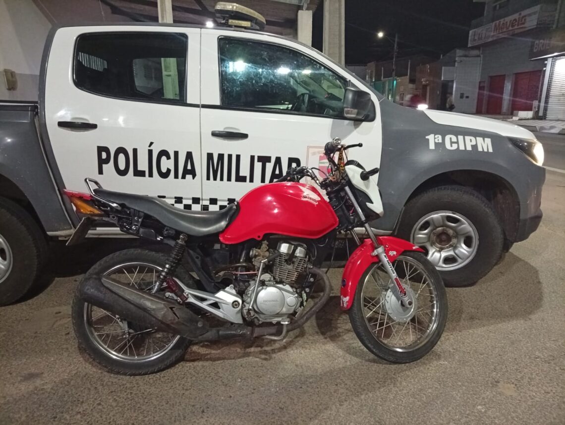 POLÍCIA MILITAR APREENDE MAIS UMA MOTO COM SINAIS DE ADULTERAÇÃO EM GUAMARÉ