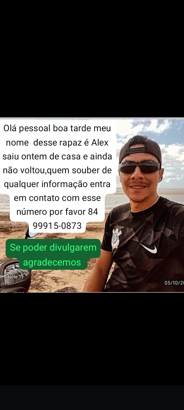 Procura ser : Homem desaparecido Na Comunidade De Salina Da Cruz