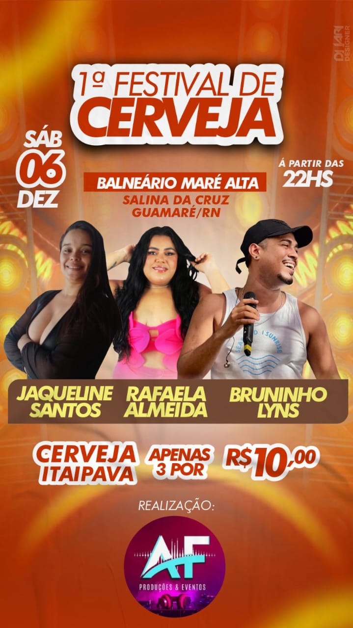 AF PRODUÇÕES  APRESENTA 💥💥💥  DIA 06 DE DEZEMBRO 🗓 SALINA DA CRUZ
