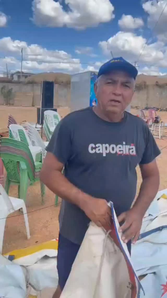 ​Em Pau dos Ferros (RN), forte ventania derrubou o Babalu Circus